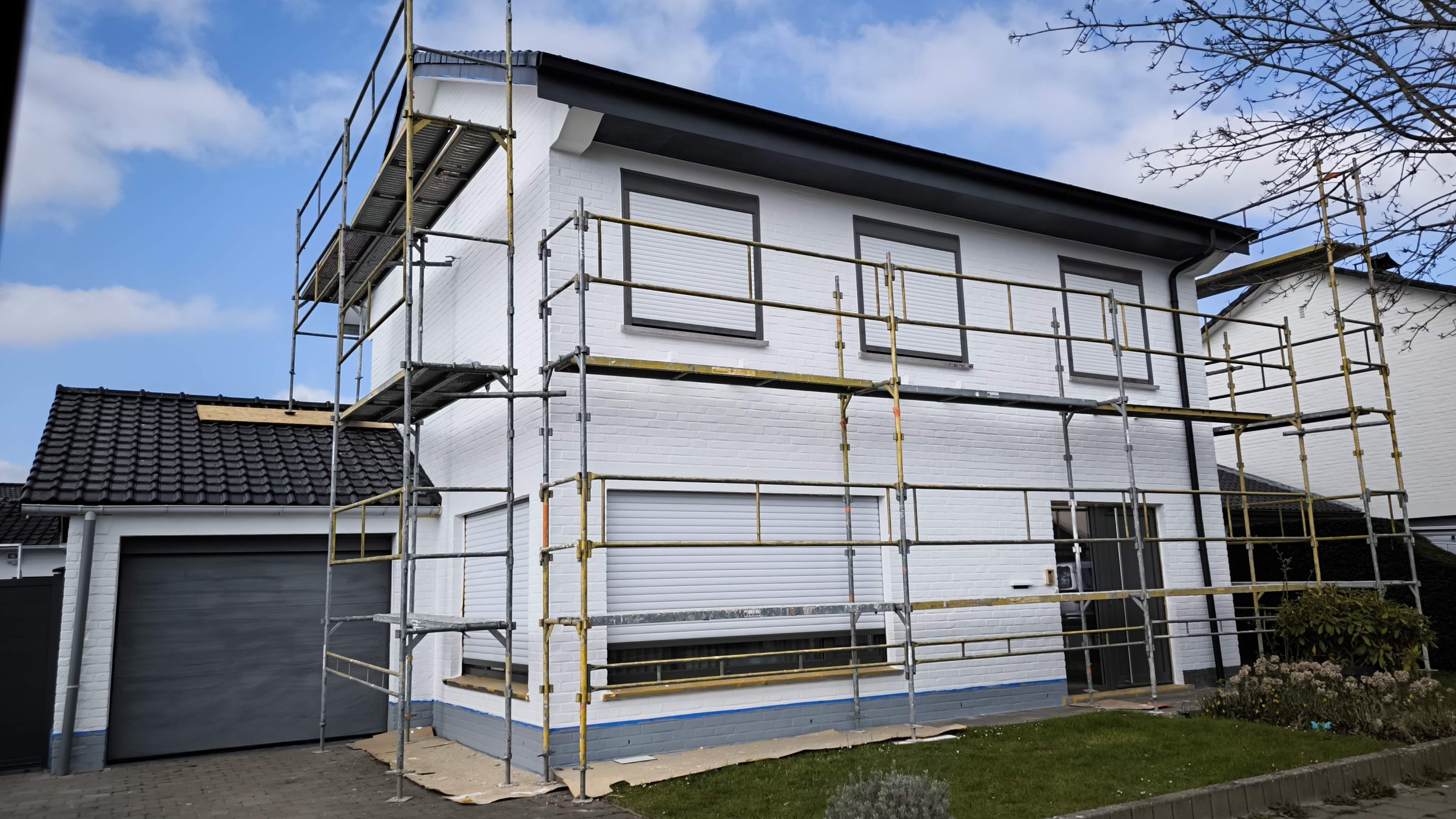 Rénovation de façade CityPro avec échafaudage