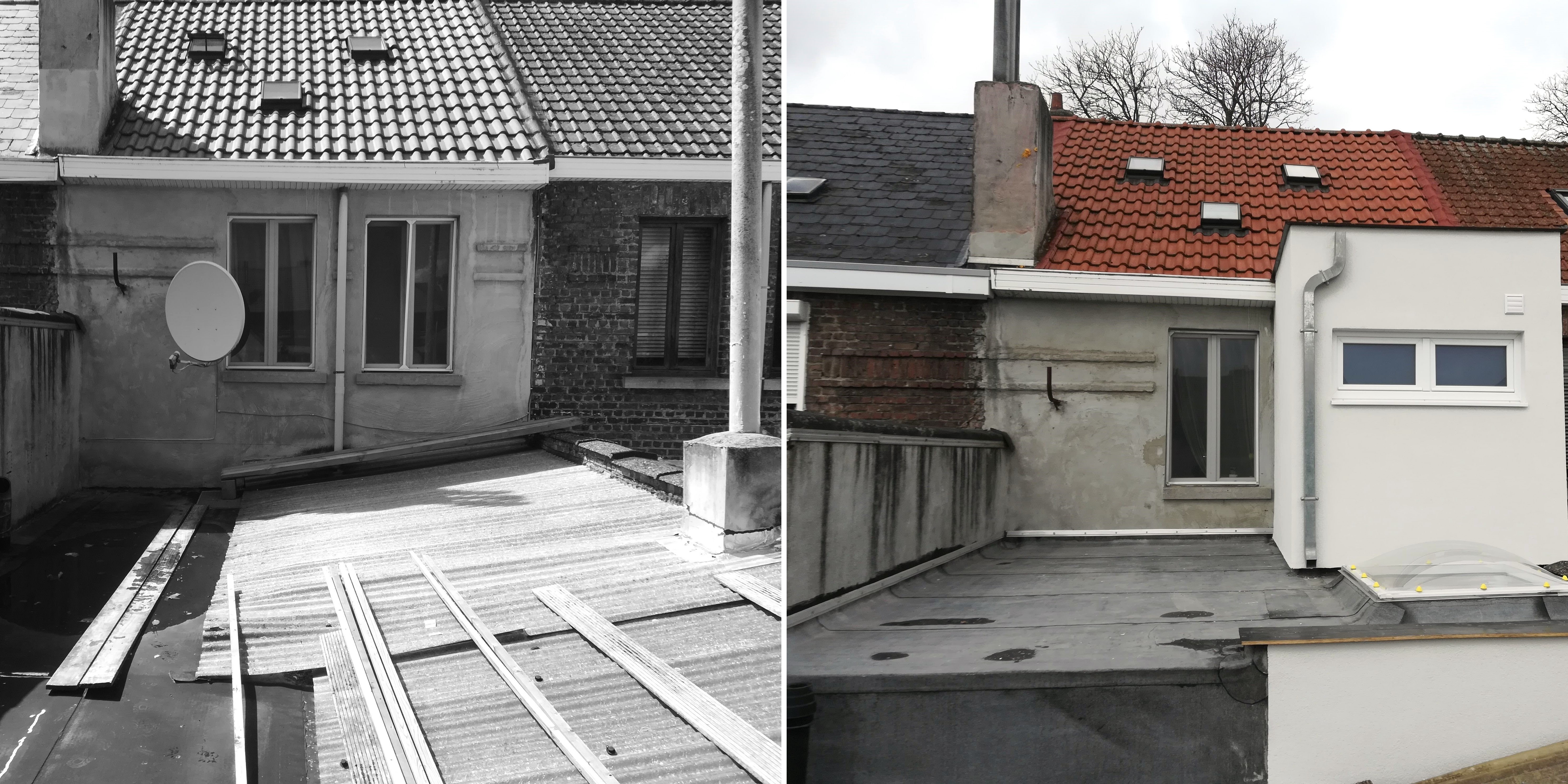 Comparaison avant et après d'une rénovation réalisée par CityPro