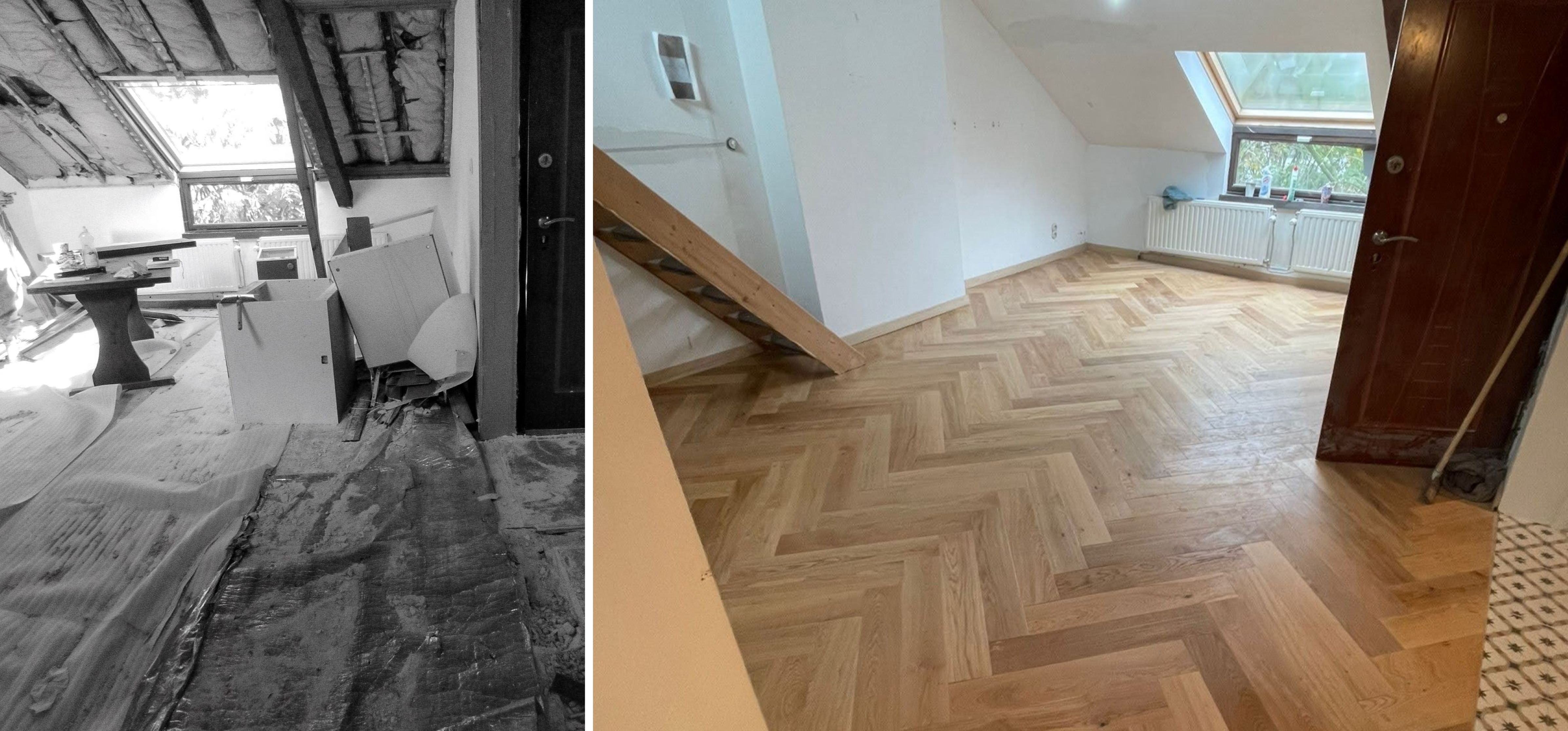Comparaison avant et après d'une rénovation réalisée par CityPro